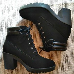 Black ankle boots